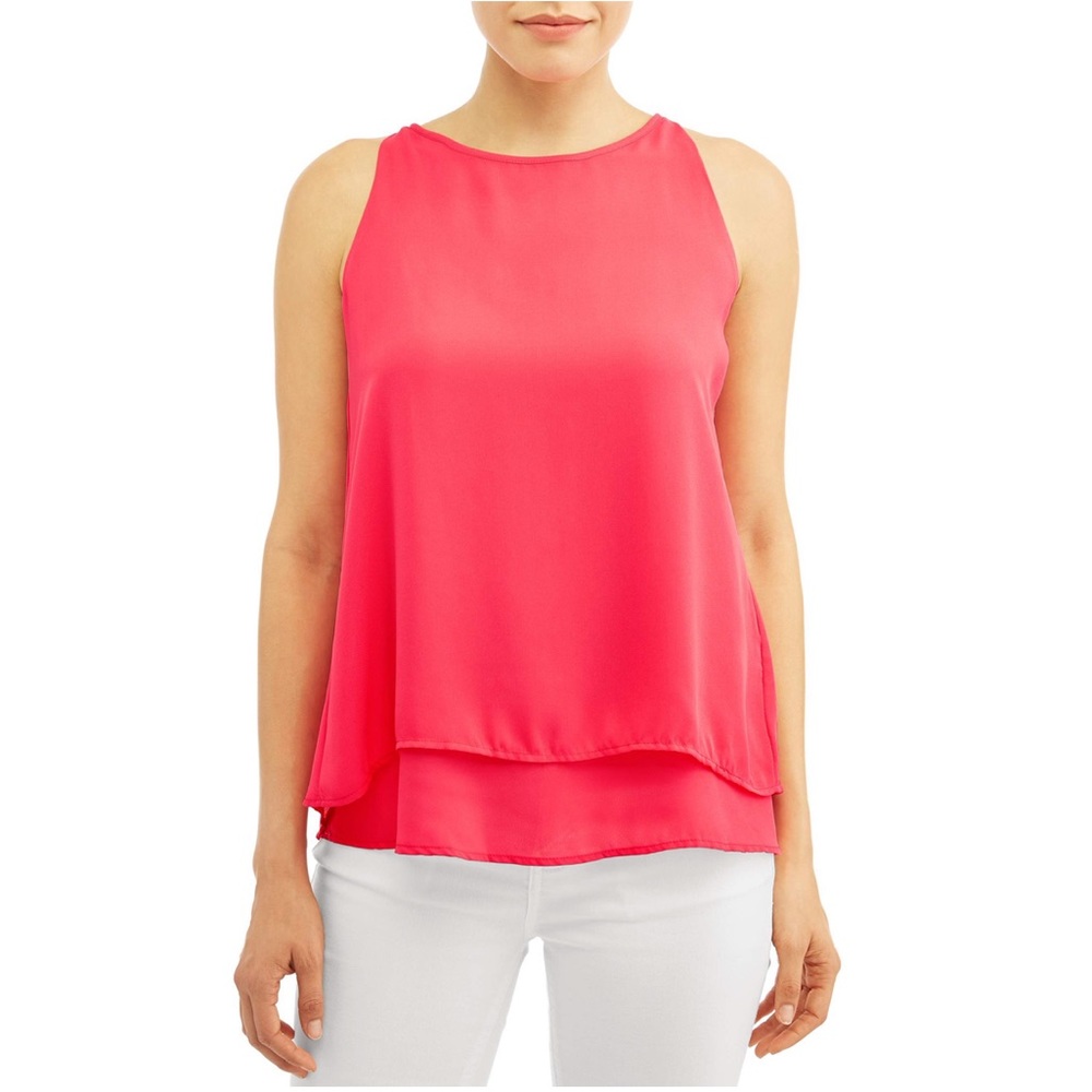 NEW Zac and Rachel Pink high neck tank top Size S